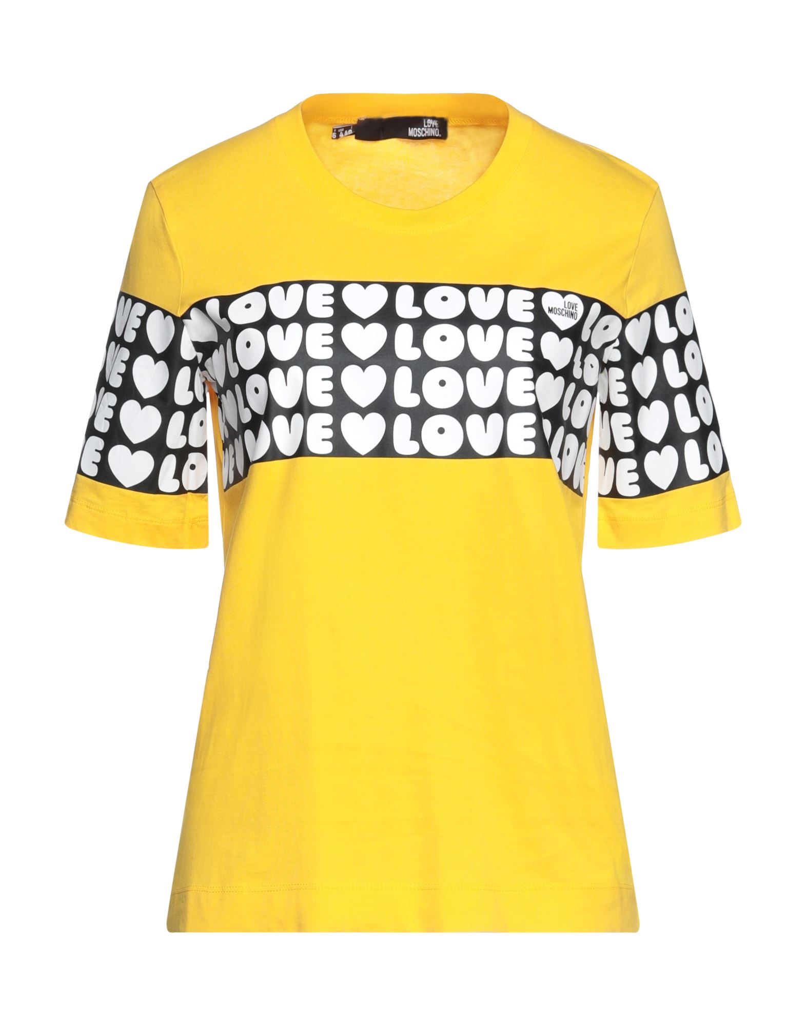 Love Moschino T-shirts In Yellow