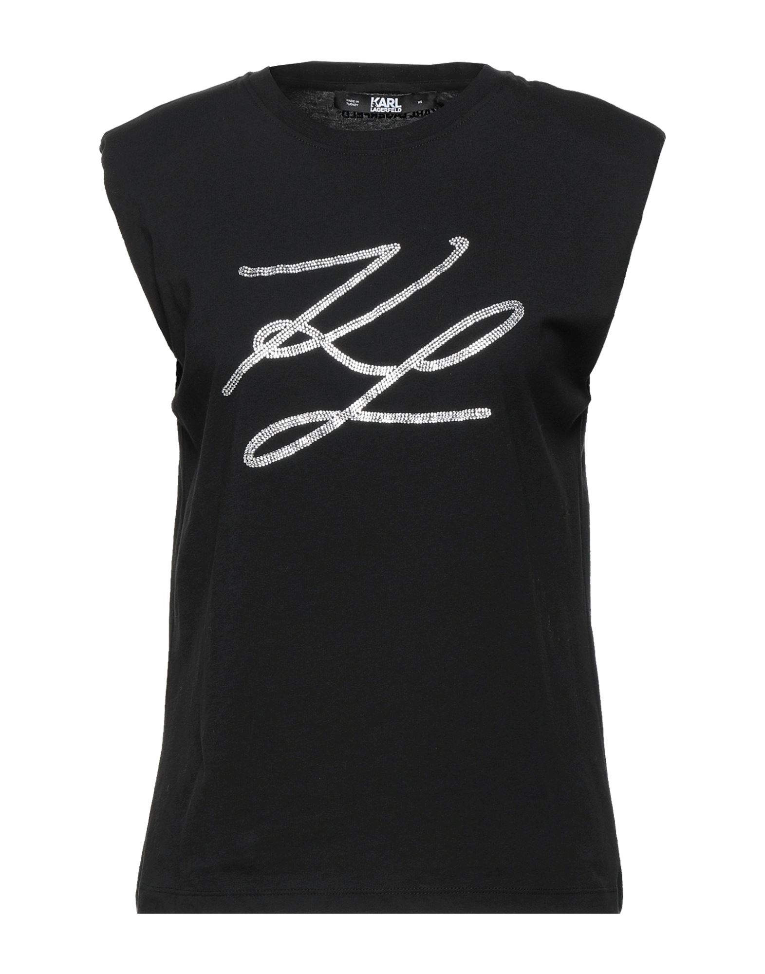 Karl Lagerfeld T-shirts In Black