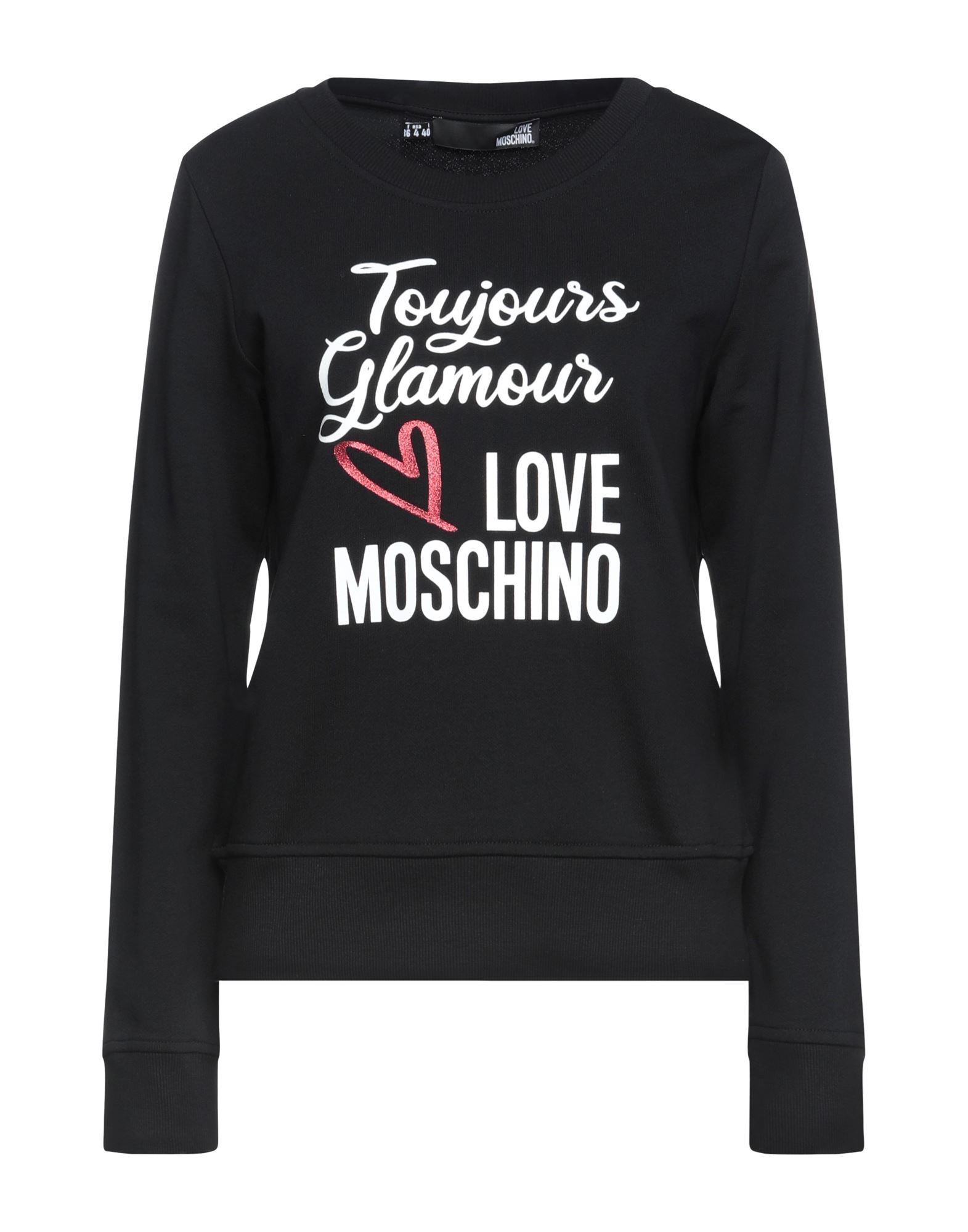 Love Moschino Sweatshirts In Black