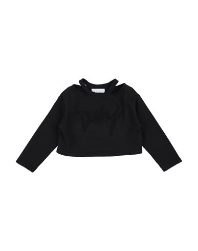 Dondup Babies'  Toddler Girl Sweatshirt Black Size 4 Cotton, Elastane