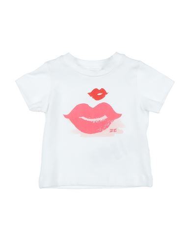 Elisabetta Franchi Babies'  Newborn Girl T-shirt White Size 3 Cotton, Elastane