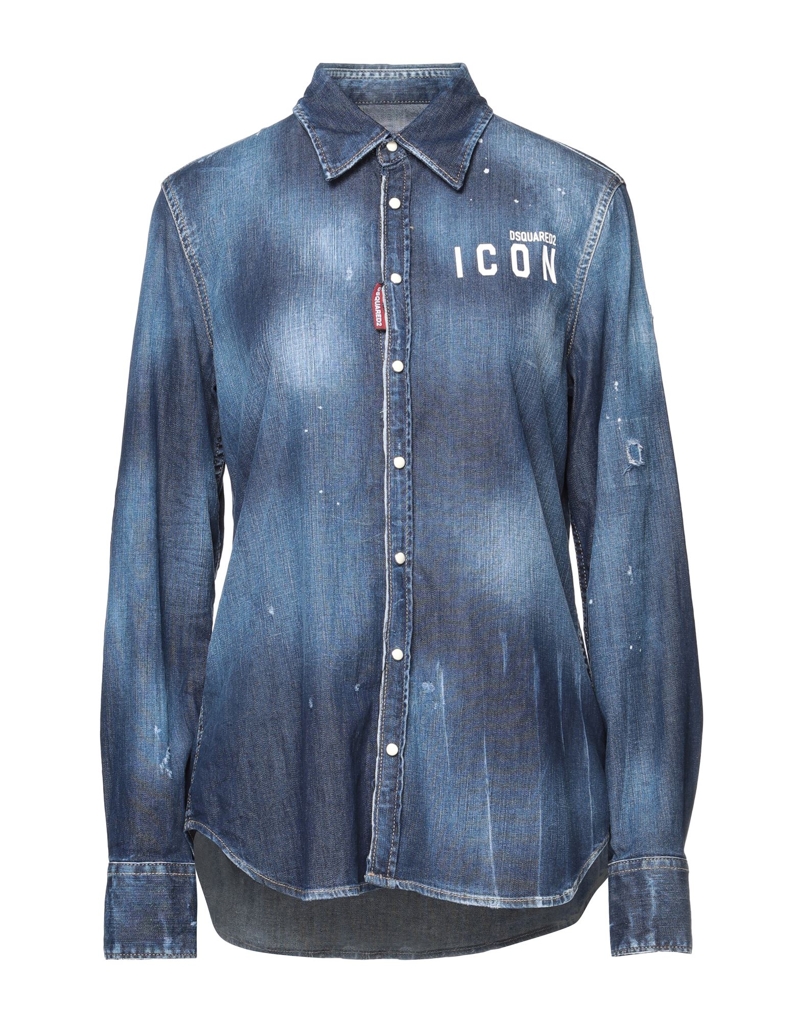 Dsquared2 Shirts Denim In Blue