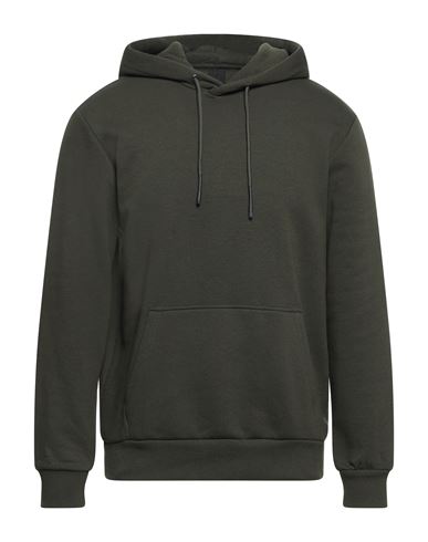 Man Sweatshirt Midnight blue Size L Cotton, Polyester