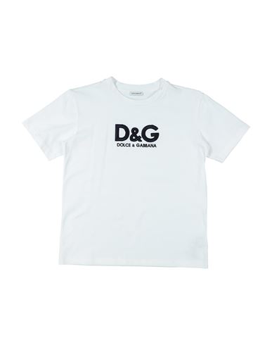 Dolce & Gabbana Babies'  Toddler Boy T-shirt White Size 5 Cotton, Viscose