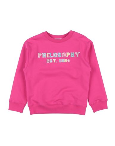Philosophy Di Lorenzo Serafini Babies'  Toddler Girl Sweatshirt Fuchsia Size 6 Cotton, Elastane In Pink