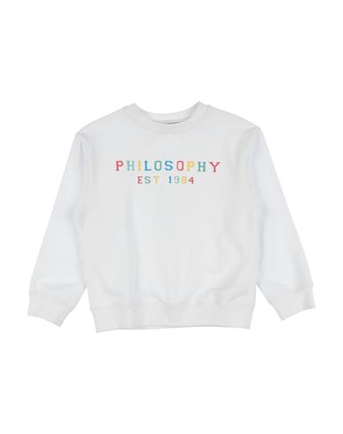 Philosophy Di Lorenzo Serafini Babies'  Toddler Girl Sweatshirt White Size 4 Cotton, Elastane
