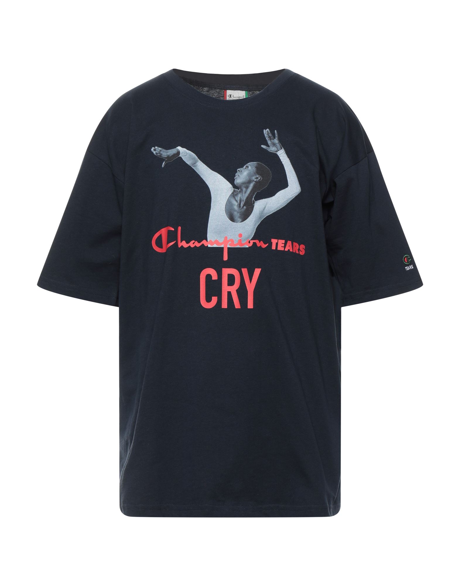 Champion Tears T-shirts In Dark Blue