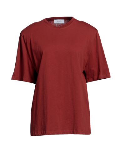 Soallure Woman T-shirt Brick Red Size M Cotton