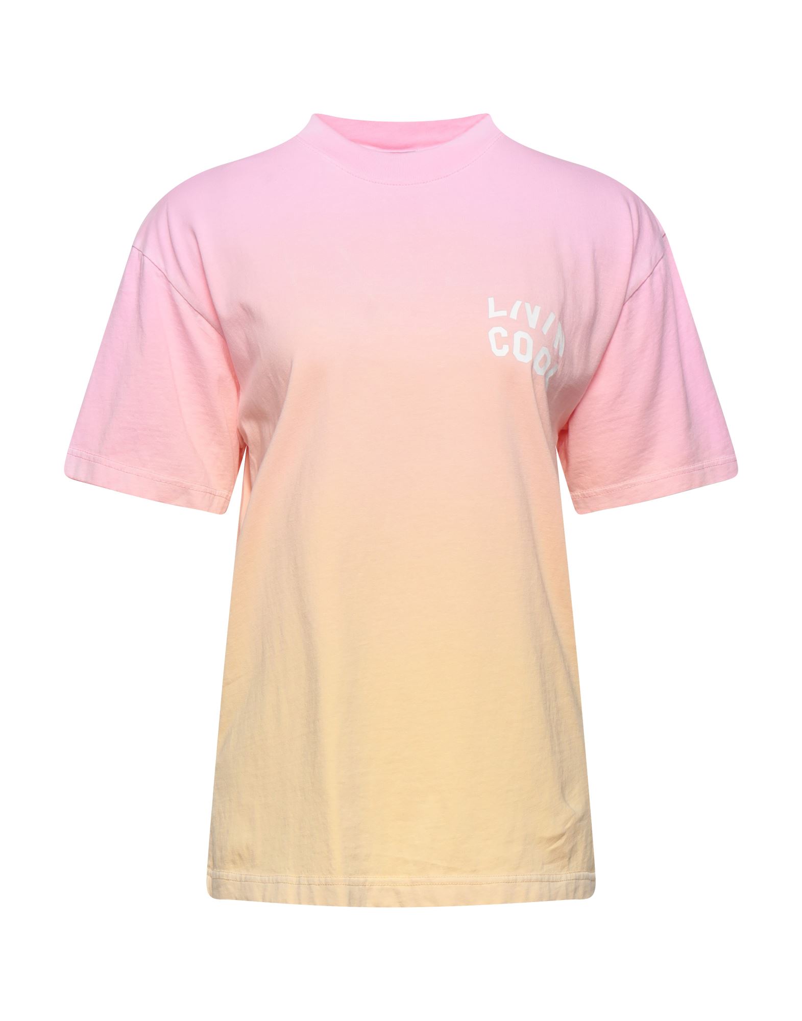 Shop Livincool Woman T-shirt Pink Size S Cotton