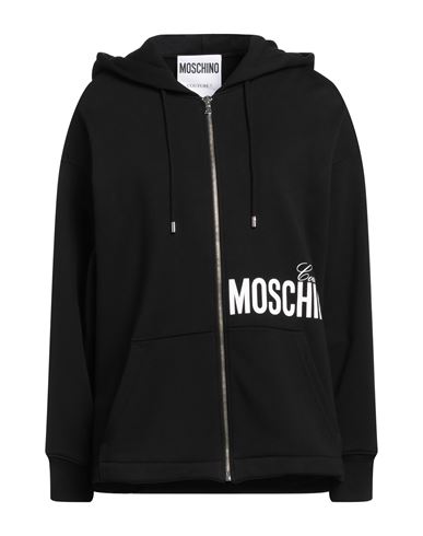Shop Moschino Woman Sweatshirt Black Size 6 Cotton