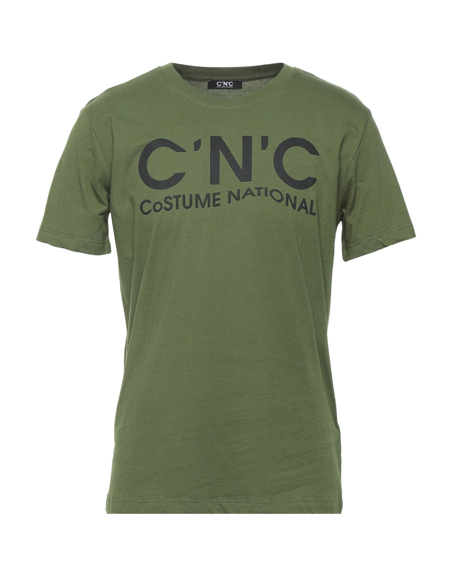 Shop C'n'c' Costume National Man T-shirt Military Green Size S Cotton