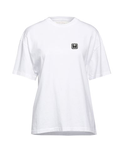 Palm Angels Woman T-shirt White Size Xxs Cotton, Pvc - Polyvinyl Chloride, Polyester