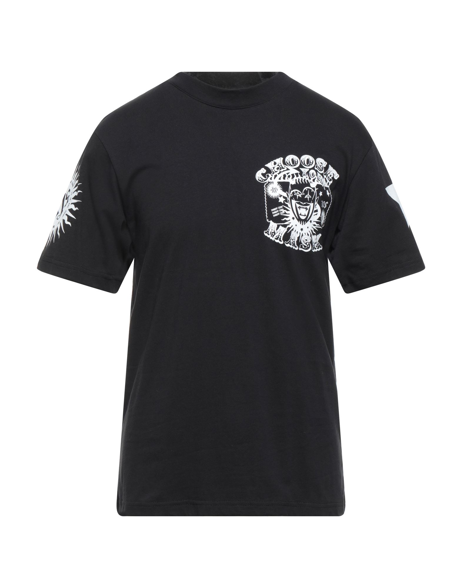 Shop Ihs Man T-shirt Black Size L Cotton