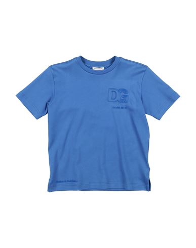 Dolce & Gabbana Babies'  Toddler Boy T-shirt Blue Size 5 Cotton