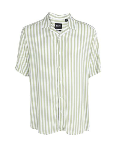 Only & Sons Man Shirt Light Green Size L Ecovero Viscose