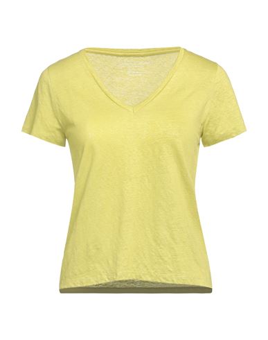 Majestic Filatures Woman T-shirt Acid Green Size 1 Linen, Elastane