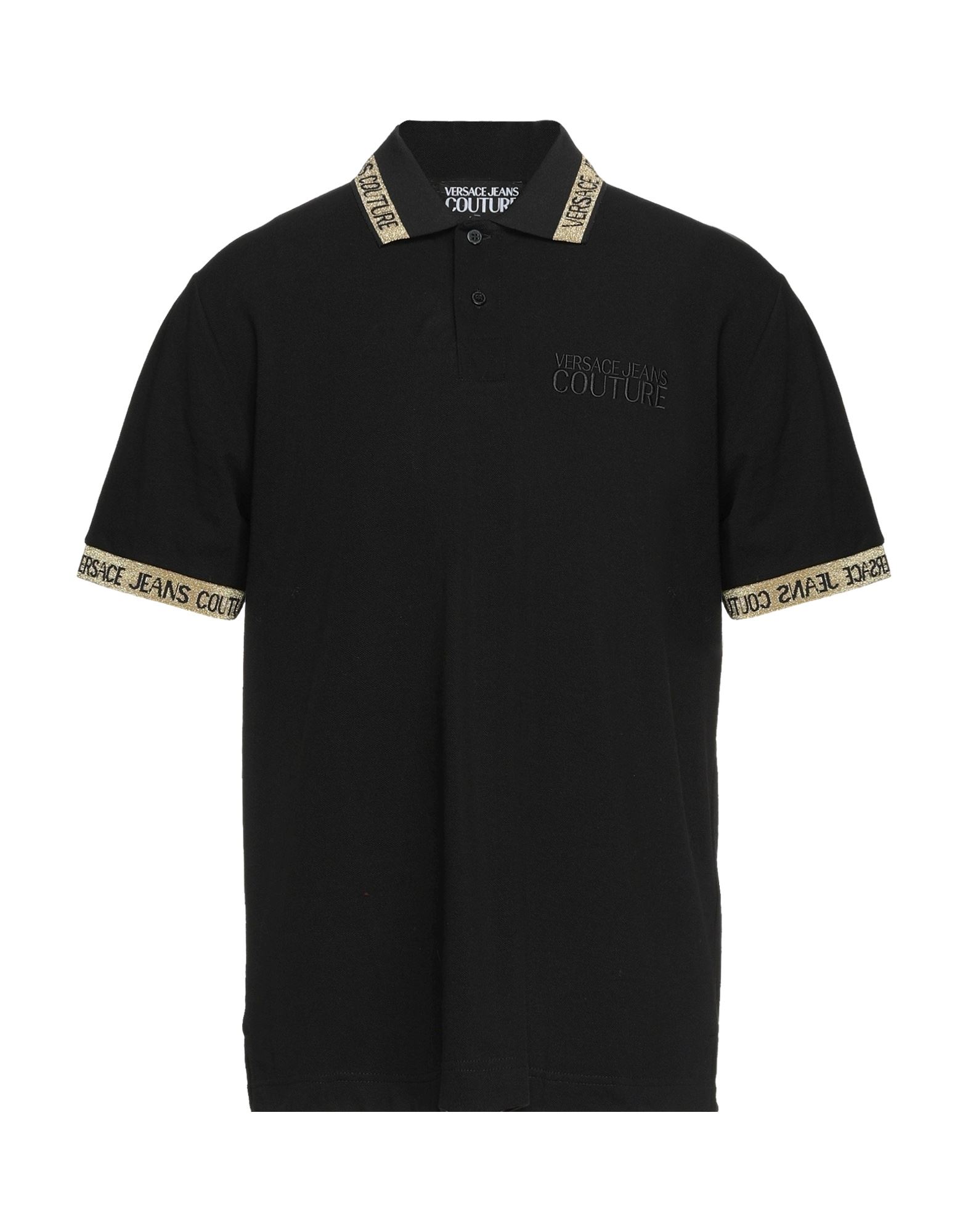 Versace Jeans Couture Polo Shirts In Black