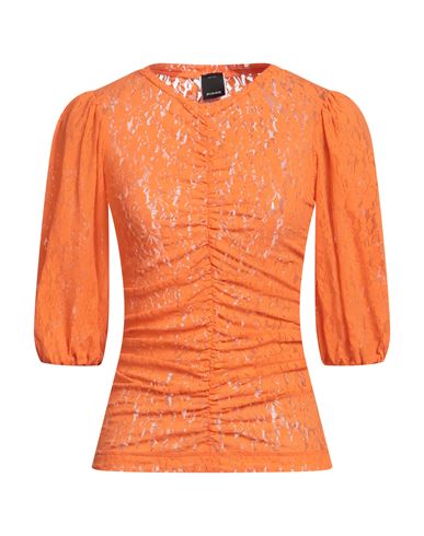Pinko Woman T-shirt Orange Size L Polyamide