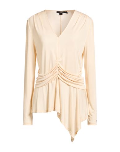Seventy Venezia Woman T-shirt Beige Size 10 Acetate, Polyamide