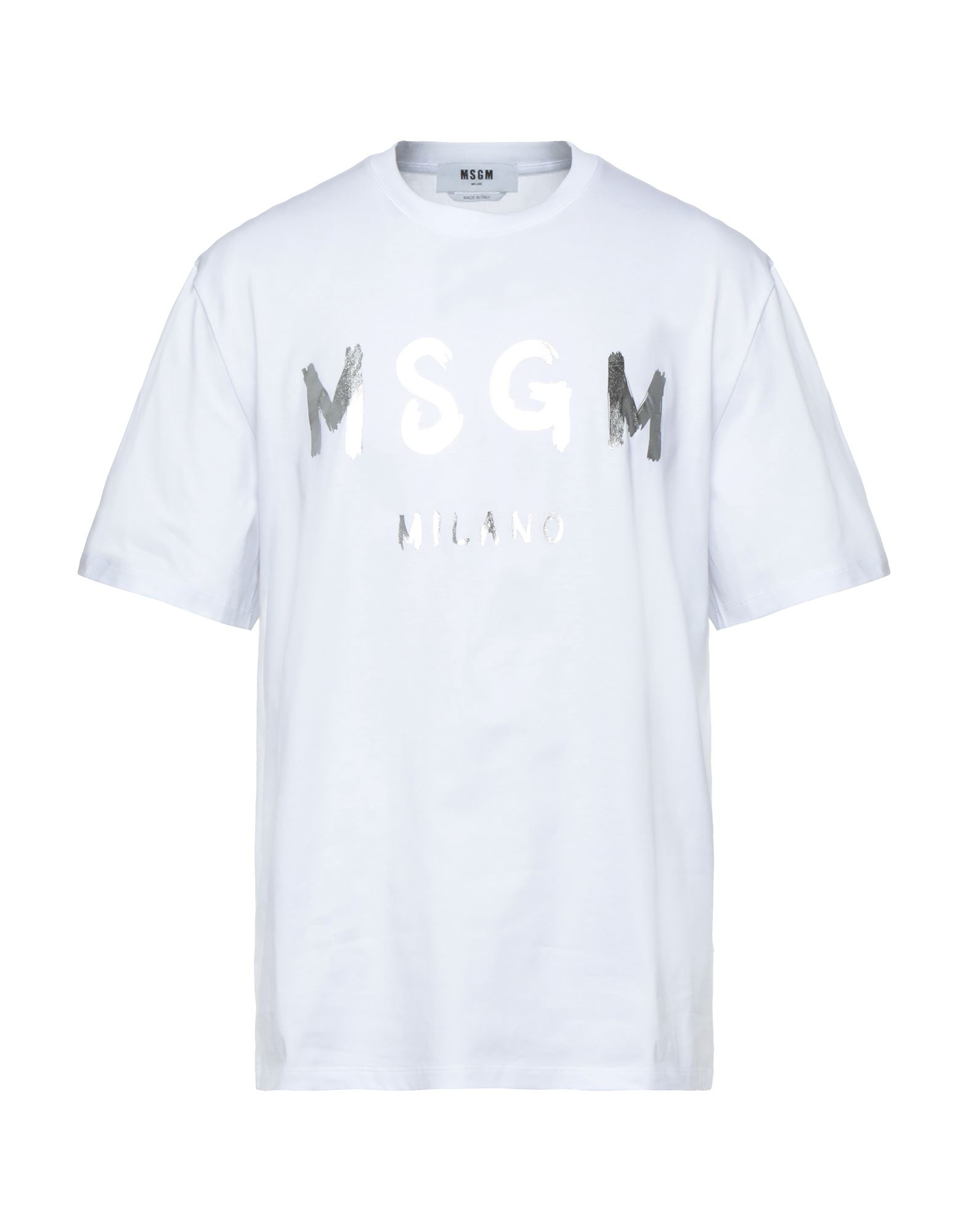 登場! Tシャツ MSGM チュール付き ホワイト S Tシャツ/カットソー(半袖 