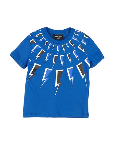 Neil Barrett Babies'  Toddler Boy T-shirt Blue Size 4 Cotton