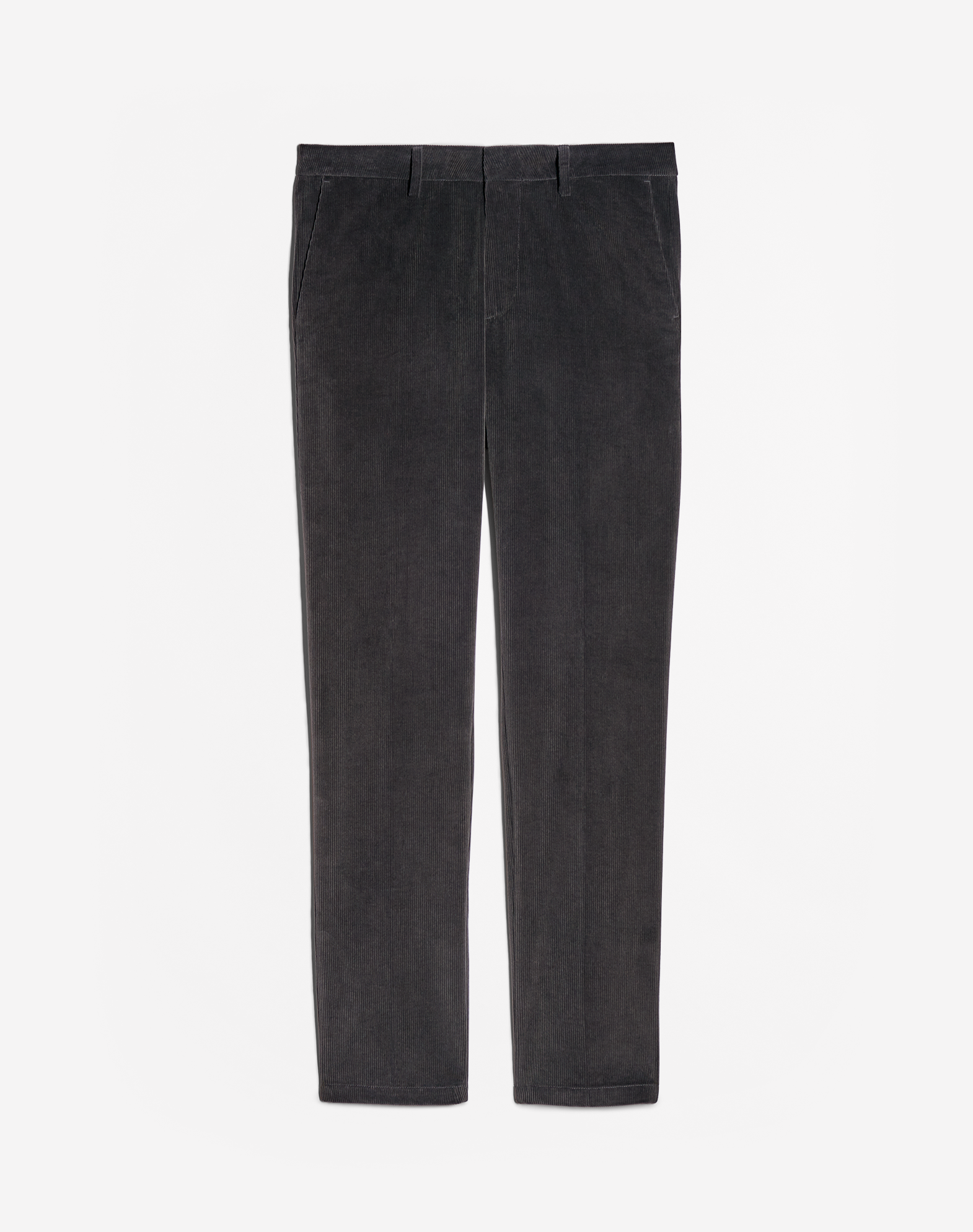 Dunhill Cotton Cashmere Corduroy Chino In Charcoal