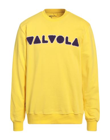 Valvola. Man Sweatshirt Yellow Size Xl Cotton