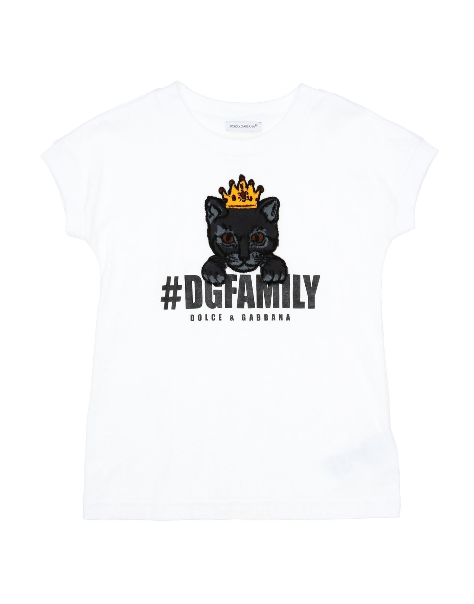 Dolce & Gabbana Kids'  Toddler Girl T-shirt White Size 5 Cotton
