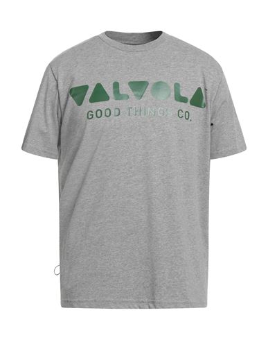 Valvola. Man T-shirt Grey Size S Cotton