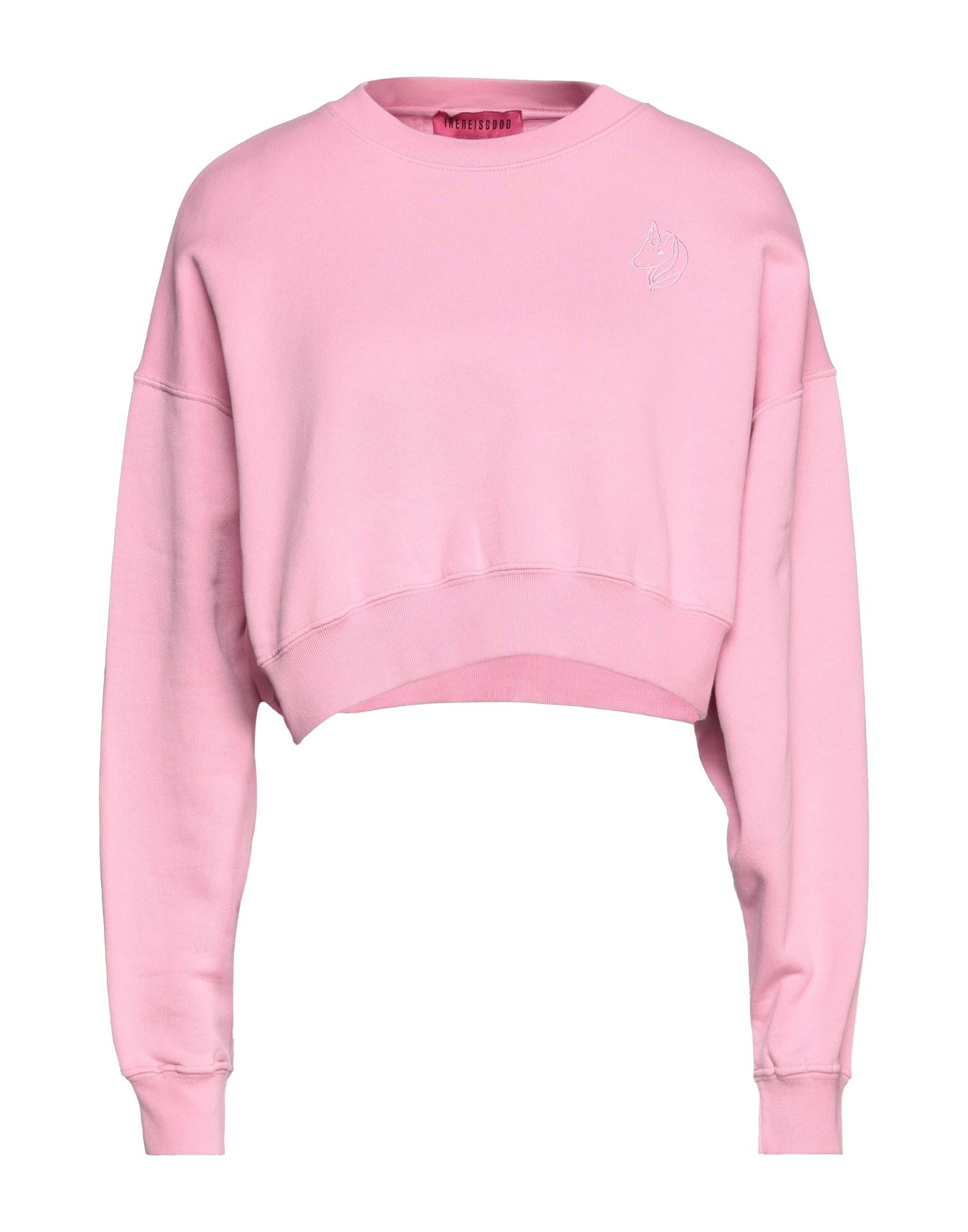 Shop Ireneisgood Woman Sweatshirt Pink Size M Cotton