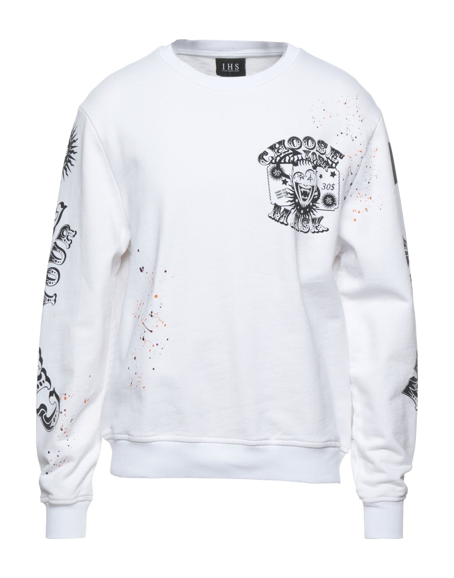Shop Ihs Man Sweatshirt White Size Xxl Cotton
