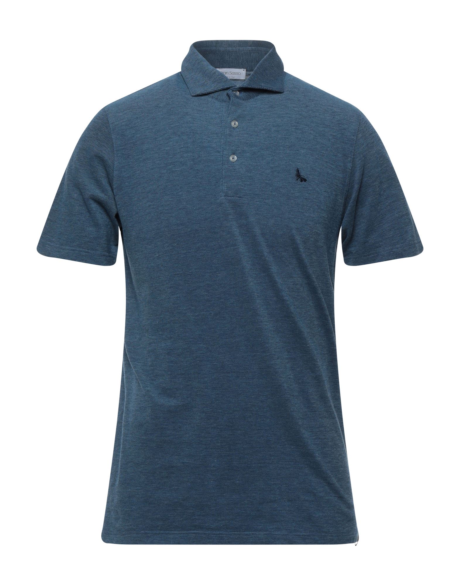 Gran Sasso Polo Shirts In Slate Blue | ModeSens