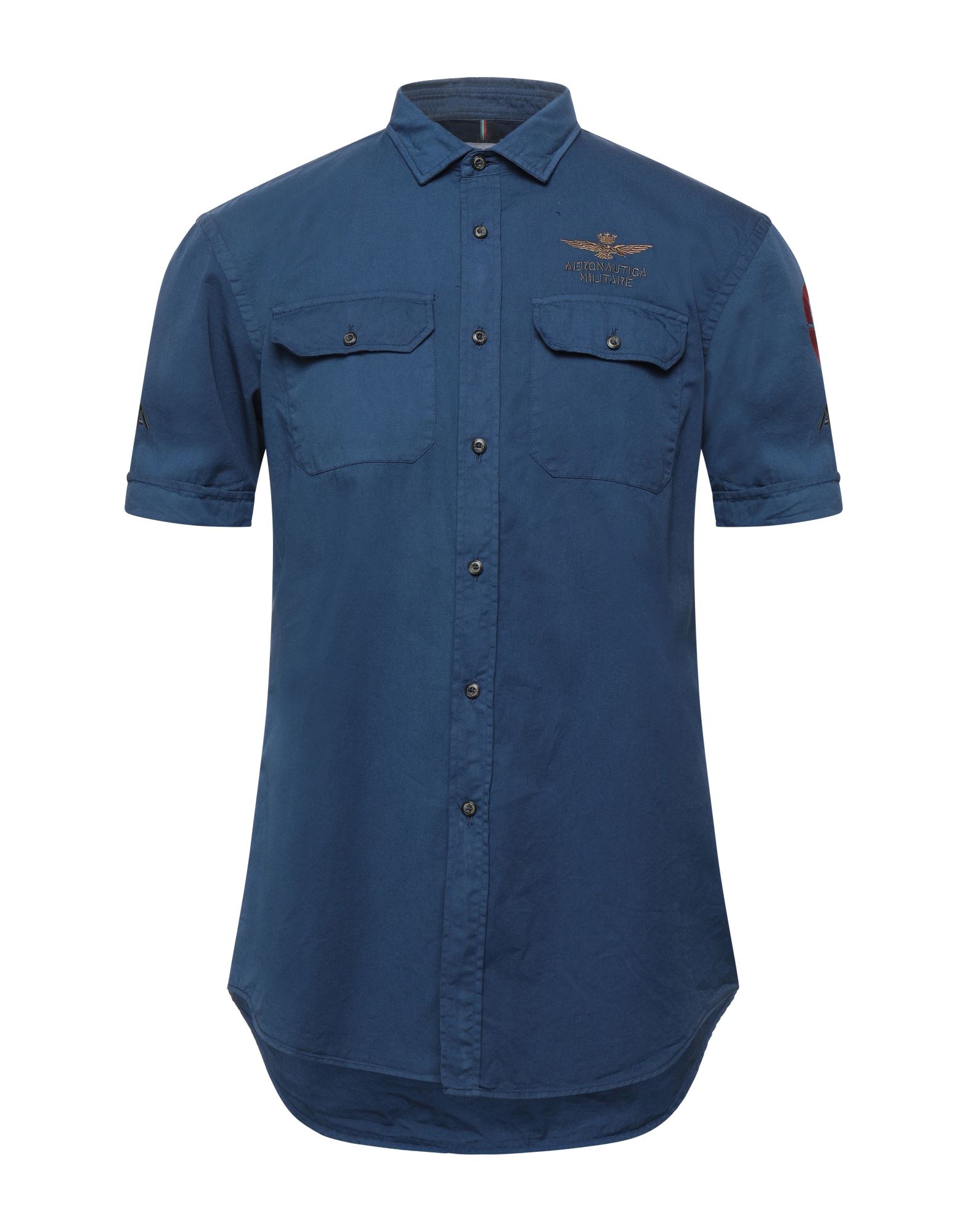 Aeronautica Militare Shirts In Blue
