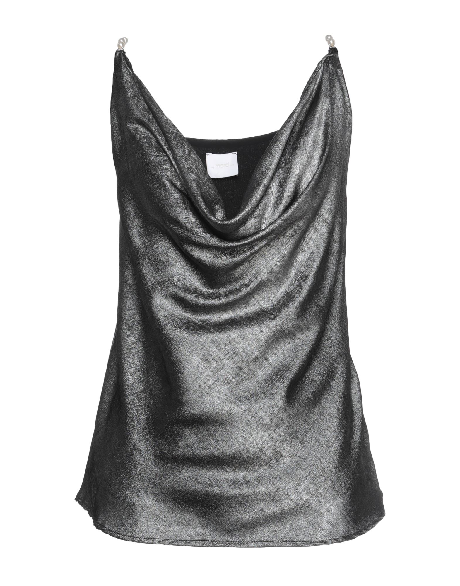 Merci .., Woman Top Lead Size Xs Polyester In Grey