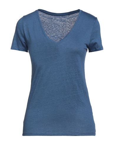 Majestic Filatures Woman T-shirt Light Blue Size 1 Linen, Elastane