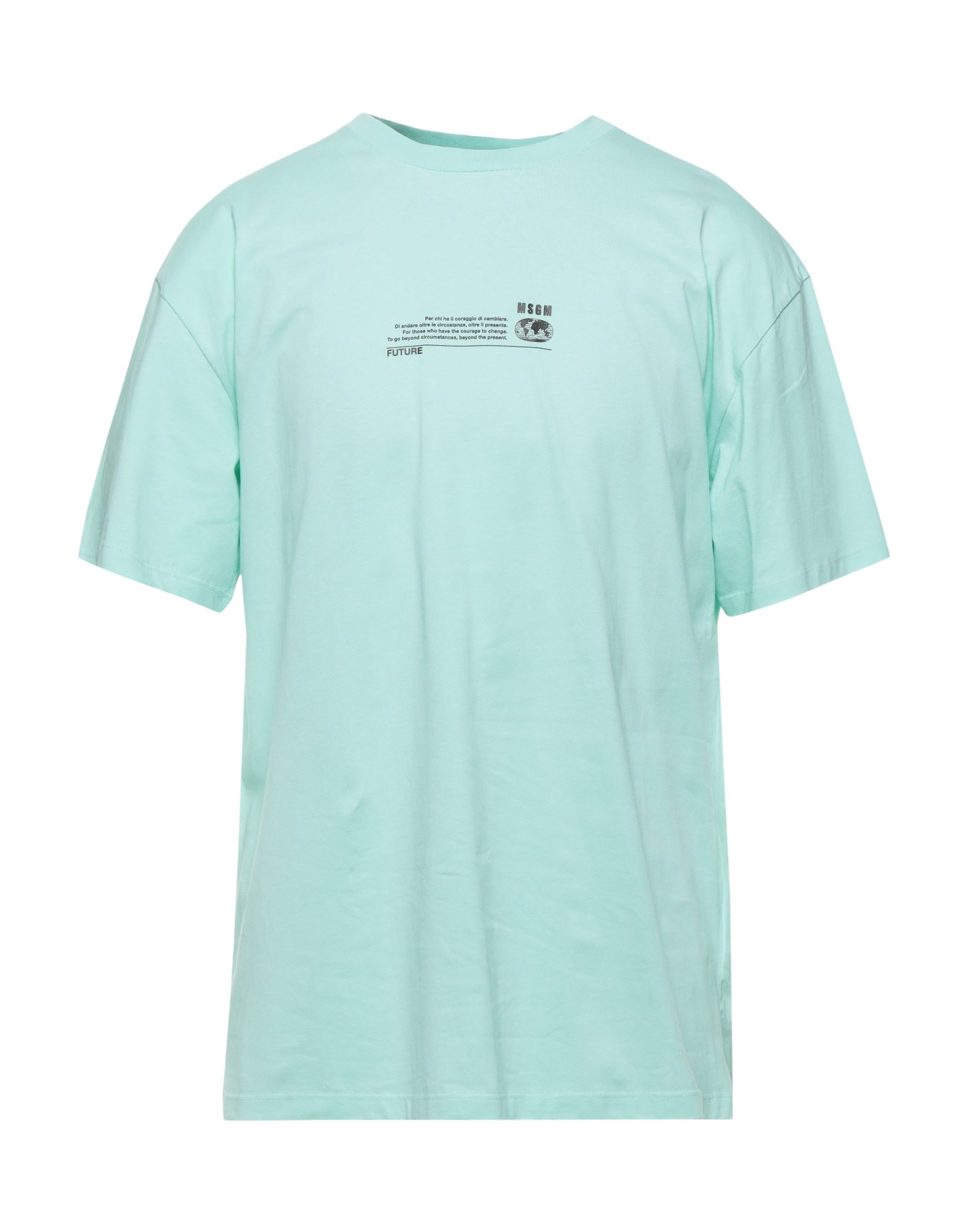 Msgm T-shirts In Light Green