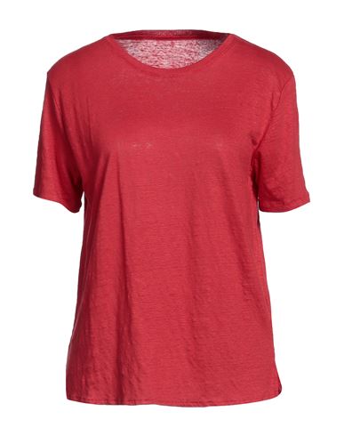 Majestic Filatures Woman T-shirt Red Size 2 Linen, Elastane