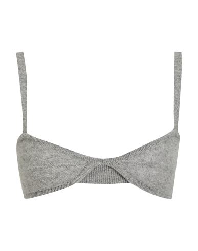 Khaite Woman Top Grey Size M Cashmere In Grey