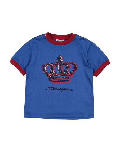Dolce & Gabbana Babies'  Toddler Boy T-shirt Blue Size 3 Cotton, Viscose