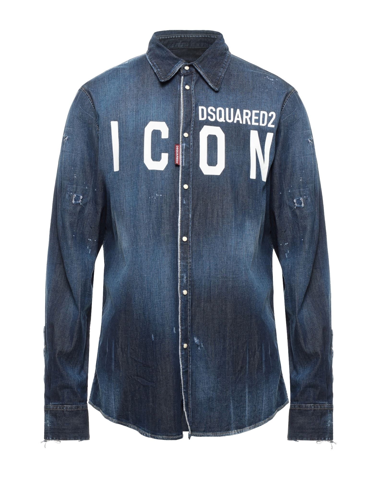 Dsquared2 Denim Shirts In Blue