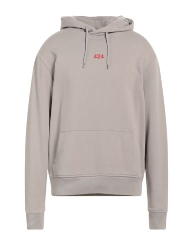 Shop 424 Fourtwofour Man Sweatshirt Grey Size Xxl Cotton, Elastane