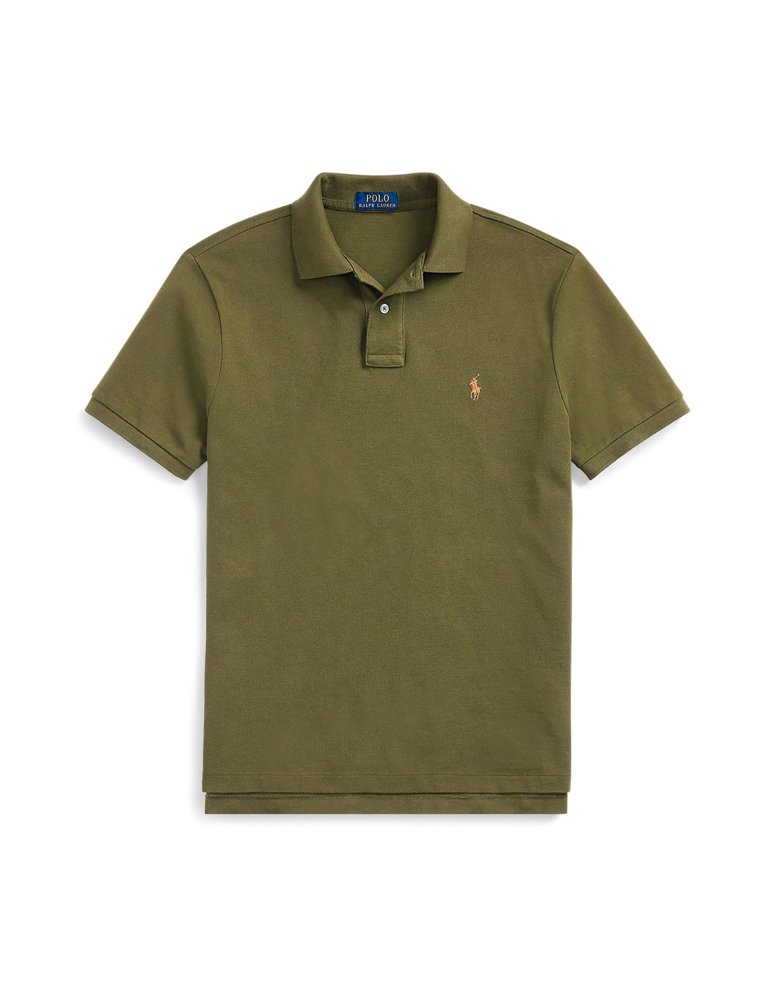 Shop Polo Ralph Lauren Man Polo Shirt Military Green Size M Cotton