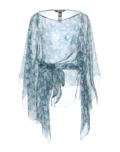 Roberto Cavalli Woman Top Sky Blue Size 10 Silk