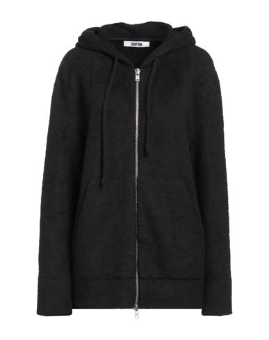 Shop Mauro Grifoni Grifoni Woman Sweatshirt Black Size 6 Cotton, Polyamide, Elastane