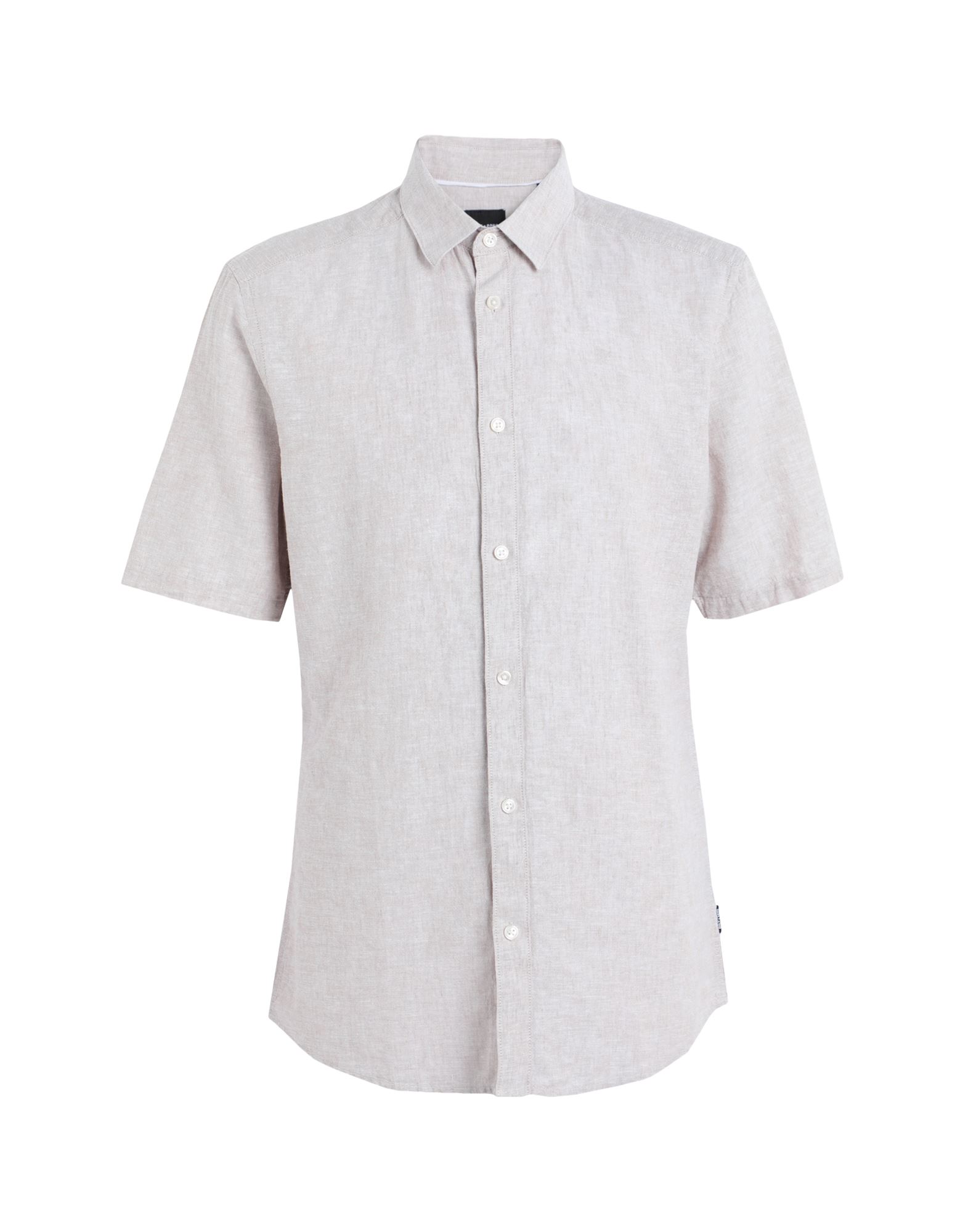 Shop Only & Sons Man Shirt Beige Size S Cotton, Linen