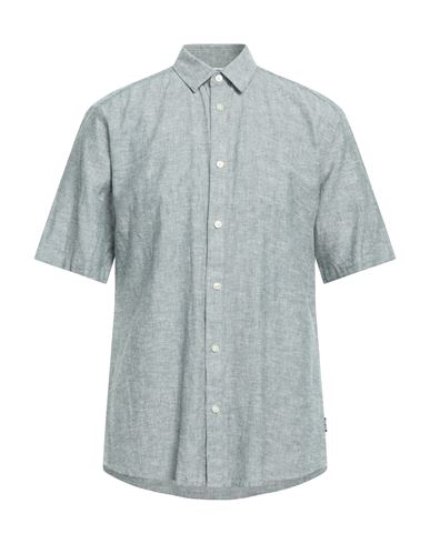 Only & Sons Man Shirt Grey Size Xs Cotton, Linen