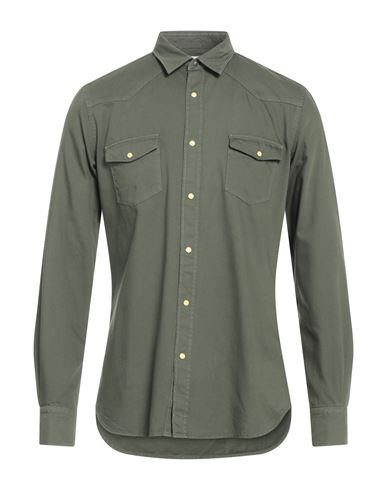 Alley Docks 963 Man Shirt Military Green Size M Cotton