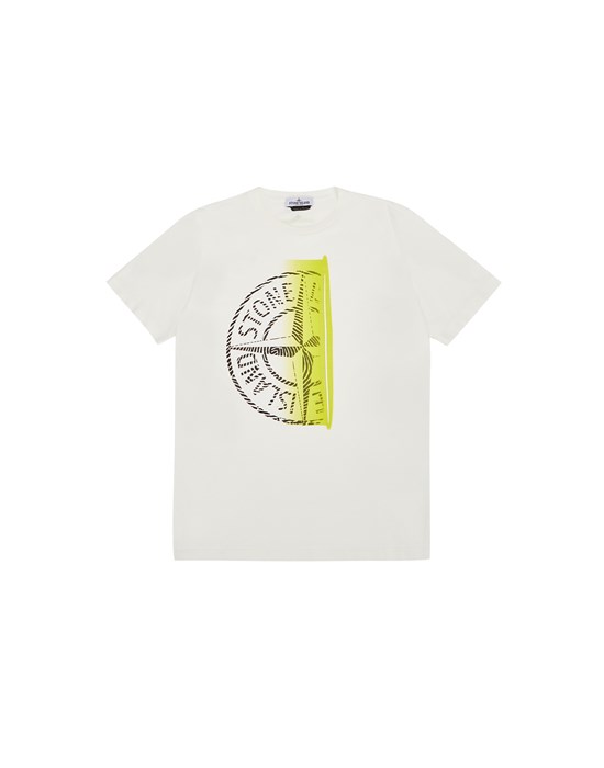 Short sleeve t-shirt Man 21070 ‘FINGER SCAN ONE’ Front STONE ISLAND TEEN