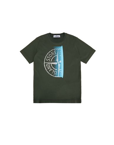 STONE ISLAND JUNIOR 短袖 T 恤 男士 21070 ‘FINGER SCAN ONE’ f