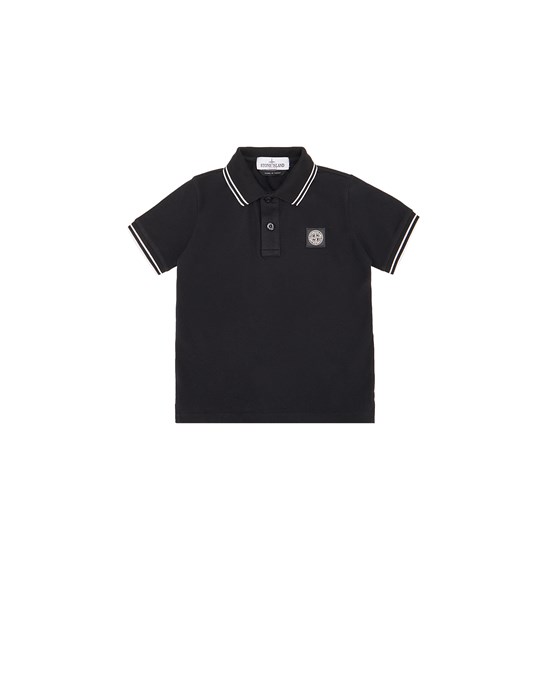  STONE ISLAND KIDS 21348 Polo shirt Man Black